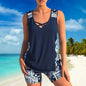 2025 Women's Bikini Set Casual Thermal Beach Swimwear Vest Shorts Ensemble Summer Vacation Hot Sale from Mainland China