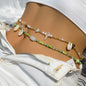 Chaîne de taille bohème d'été, pendentif en forme d'étoile de mer, coquillage, lien de taille ajouré, chaîne de corps pour bikini de plage pour femmes