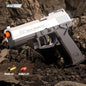 Mechanical USP Continuous Firing Throwing Shell Toy Gun Soft Bullet Airsoft Outdoor Sports CS Weapon Pistol for Boys Gift