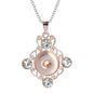 Three Color Snap Necklace Jewelry Simple Snap Pendant Necklace Fit 18mm Snaps Button Jewelry for Women Accessories ZG511