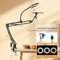 Phone Live Streaming Stand Desktop Multifunctional Overhead Shooting  Floor Tripod with Fill Light for Selfie and Video Shooting