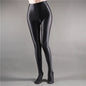 Glossy Shiny Stage Performance Leggings High Waist Fitness with Socks Skinny Yoga Trousers Women Clothing Stage Show