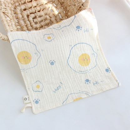 Cotton Towel Newborn Baby Items 4 Layer Muslin Baby Bibs Handkerchief Soft Saliva Towel Feeding Burp Cloths