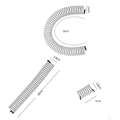 Bandeau de fixation pour cheveux cassés, bandeau flexible, antidérapant, pour franges, pour femmes, coiffure légère pour cheveux courts