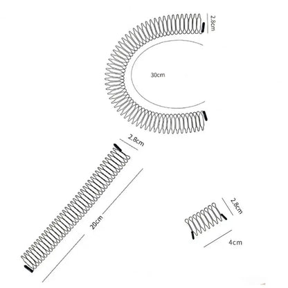 Bandeau de fixation pour cheveux cassés, bandeau flexible, antidérapant, pour franges, pour femmes, coiffure légère pour cheveux courts