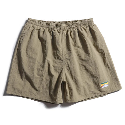 Summer Fashion Men's Fast Dry Cotton Shorts Teens Japan Style Solid Color Simple Casual Loose Ourt Door Sport Half Length Pants