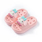 Sanrio Kuromi Sandales d'été mignonnes pour enfants, pantoufles souples d'intérieur et d'extérieur, séchage rapide, semelle antidérapante, dessin animé, cadeau pour filles et garçons