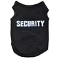UBBT Security Dog Vest Dog Clothes XS-L Black Pet Puppy T Shirts For Small Dogs Chihuahua Yorkie Pug Cat Vest Costume