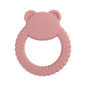 1Pcs Baby Silicone Teether Ring BPA Free Rattles Bracelet Food Grade Newborn Baby Accessories Cartoon Silicone Teething Toys