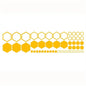 52pcs Honeycomb Auto Vinyl Decals Large and Small Combination Hexagonal Stickers DIY Car Body Cool Styling Open Style Decoration