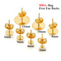 50-100pcs Stainless Steel Water Gold Earrings Studs Base Blank Post Pins Earring Plug Ear Back Findings for DIY Jewelry Making