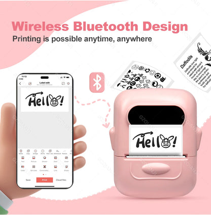 Marklife P50 Bluetooth Thermal Label Printer Barcode Sticker Paper Printer Self-adhesive Label Maker Labeling Portable Machine
