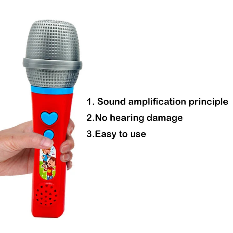 Children Cartoon Fun Singing Amplified Microphone Toys Baby Small Host Microphone Toys Education Enlightenment Singing Toys