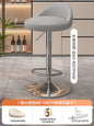 Minimalist Modern Home Elevated Foot Stool Adjustable Backrest Seat Creamy Milk Tea Shop Dining Stool Kitchen Island Seat