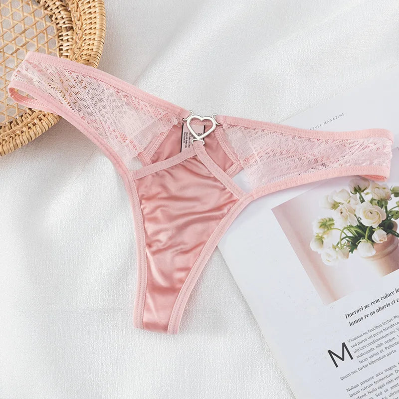 European Thong  Women's Underwear Panty Low Waist Seamless Underpants Comfort G-String Sexy Lace Panties Female Sexy Lingerie