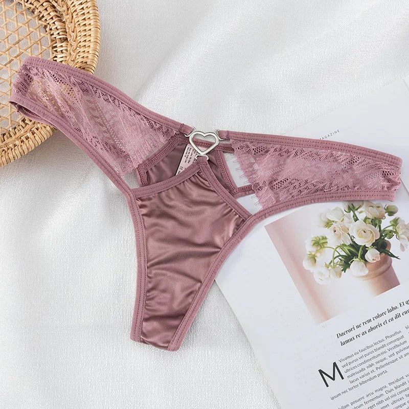 European Thong  Women's Underwear Panty Low Waist Seamless Underpants Comfort G-String Sexy Lace Panties Female Sexy Lingerie