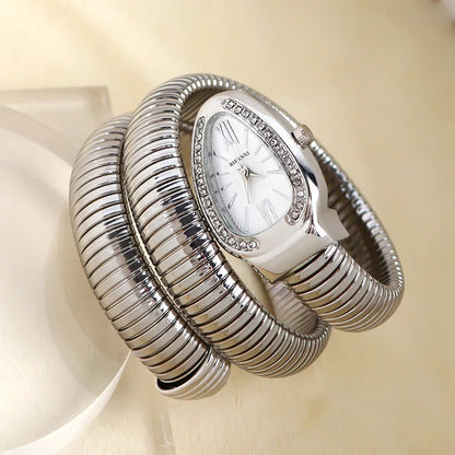 Unique Snake Shaped Design Bracelet Beauty Wrist Watches Difference Quartz Watch Women Waterproof Exquisite AAA Watch for Ladies
