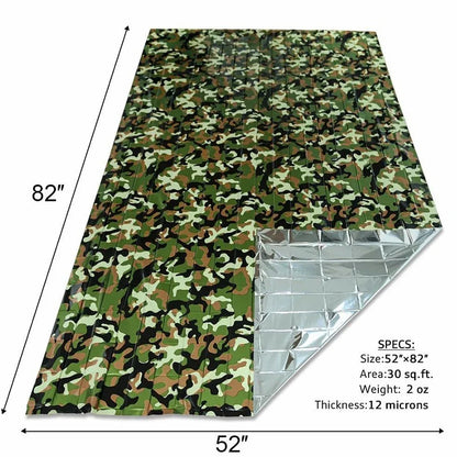 1pcs Emergency Thermal Blanket Folding Waterproof Windproof First Aids Mats Sunshade Reusable Portable Poncho Camping Mat Pad