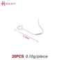 Crochets de boucles d'oreilles en laiton imitation rhodium couleur or 18 carats pour femmes, accessoires de bijoux à faire soi-même, vente en gros