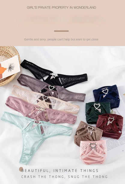 European Thong  Women's Underwear Panty Low Waist Seamless Underpants Comfort G-String Sexy Lace Panties Female Sexy Lingerie