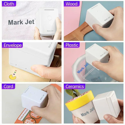 Mark Jet Mini Portable Color Printer Customized Text Smartphone Wireless Printing Handheld Inkjet Printer Tattoo Printer