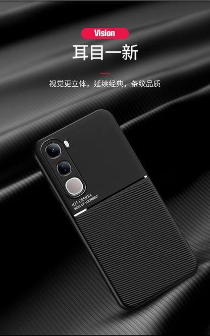 Magnetic Car Phone Case for vivo V40 Lite 4g/5G Prov40 vivo Magnet Metal Soft TPU Shockproof Cover VIVO V40 pro V 40 v40 lite 4G