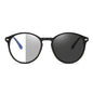 Lunettes photochromiques anti-rayons bleus pour ordinateur, monture ronde vintage, pour homme et femme, verres de jeu, anti-fatigue oculaire, bloquant la lumière