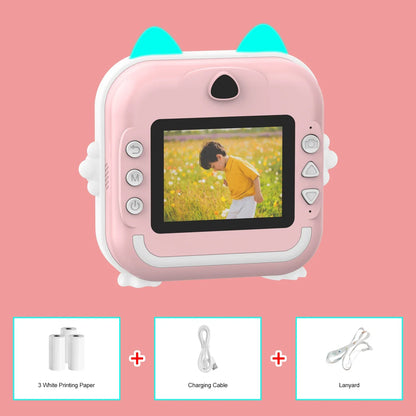 Q5 Kids Camera Instant Print Photo Children Inkless Mini Printer Digital Camera 32G TF Card Video Educational Toys Boy Girl Gift