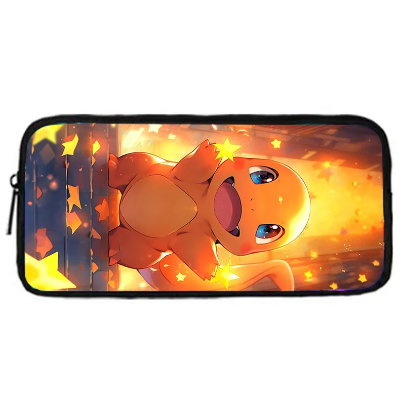 Child School Cute Anime Charizards Backpack with Lunch Bags ,Pencil Bags ,School Bags for Boys Girls Best Gift