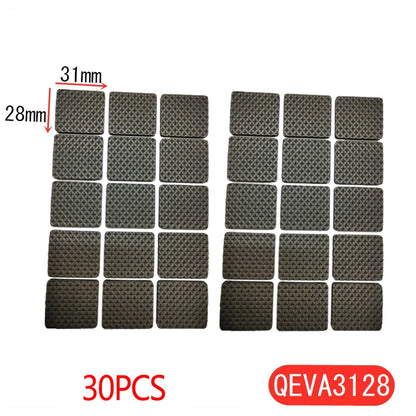 Tapis de protection anti-rayures pour pieds de meubles, couvre-pieds de table, antidérapants, noirs, autocollants