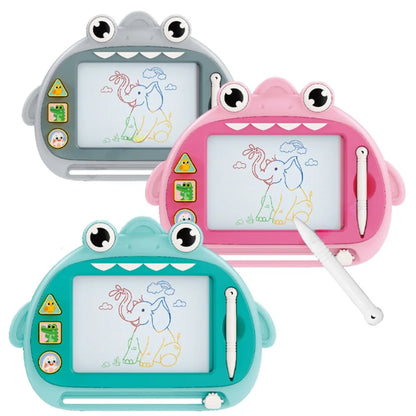 Children's Magnetic Drawing Board Portable Erasable Colorful Writing Pad Toy For Kid Toddlers Babies With One Pen Birthday Gifts