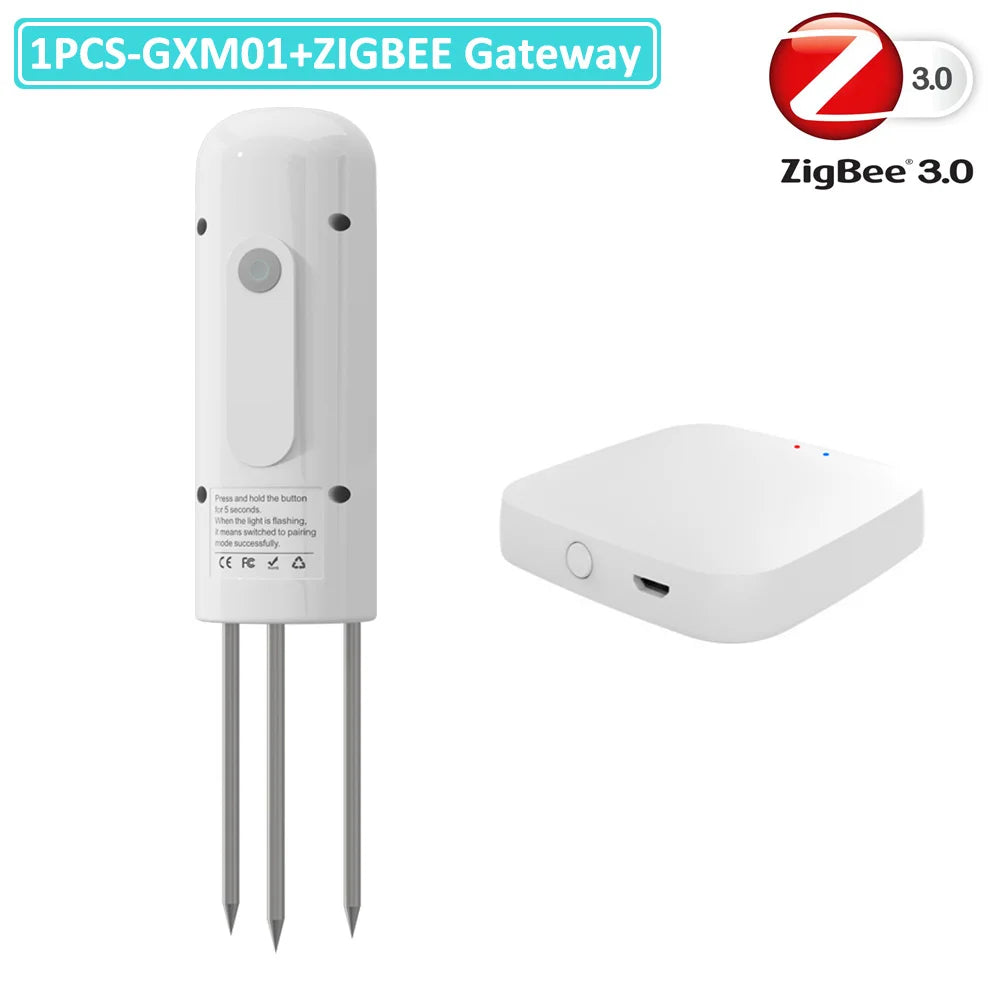 Moniteur de plantes ZIGBEE, compteur de température du sol extérieur, testeur d'humidité, capteur d'automatisation de jardin, détecteur TUYA d'irrigation