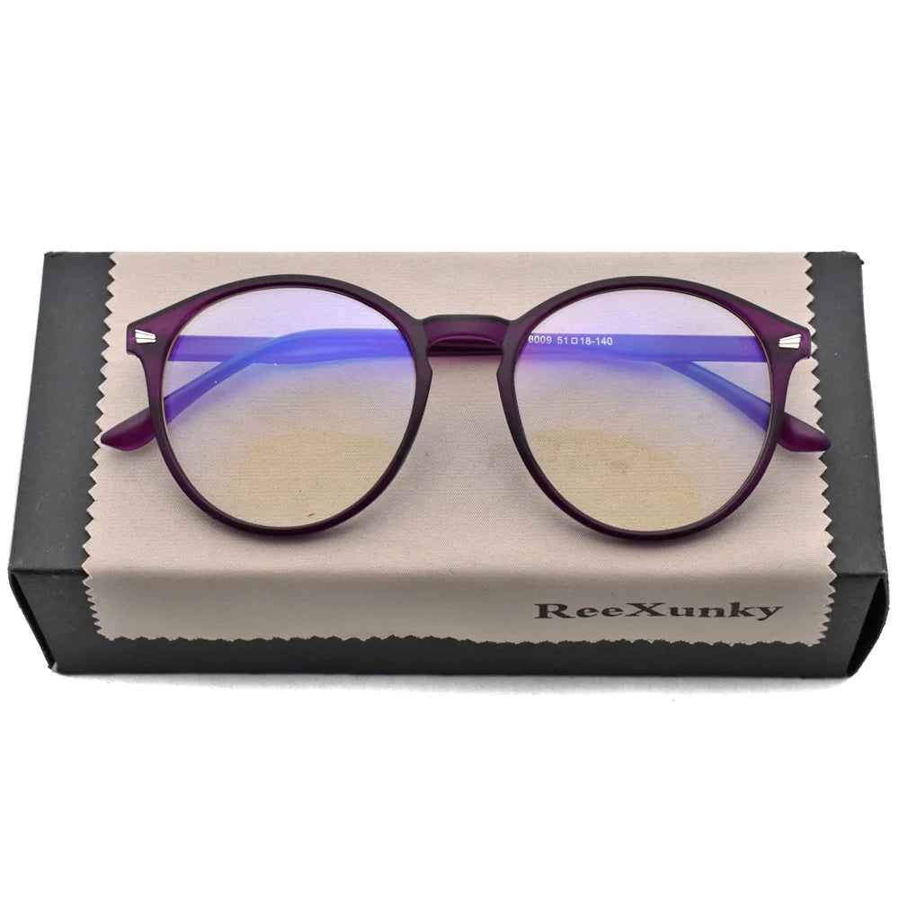 Lunettes photochromiques anti-rayons bleus pour ordinateur, monture ronde vintage, pour homme et femme, verres de jeu, anti-fatigue oculaire, bloquant la lumière