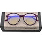 Lunettes photochromiques anti-rayons bleus pour ordinateur, monture ronde vintage, pour homme et femme, verres de jeu, anti-fatigue oculaire, bloquant la lumière