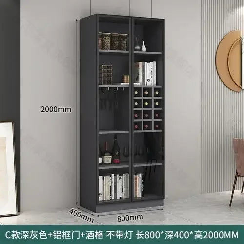 Glass Cellar Wine Cabinets Rack Showcase Storage Wall Wine Cabinet Living Room Fridge Vitrinas De Vidrio Indoor Bar Furniture