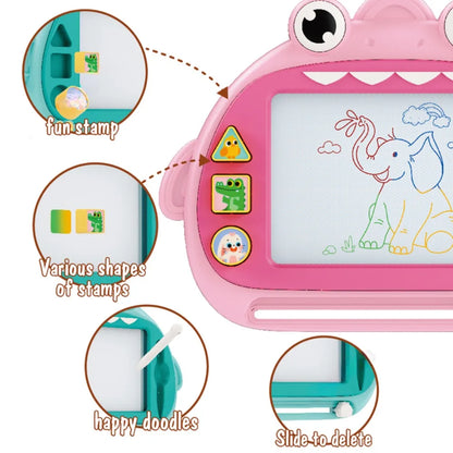Children's Magnetic Drawing Board Portable Erasable Colorful Writing Pad Toy For Kid Toddlers Babies With One Pen Birthday Gifts