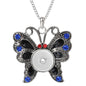 Three Color Snap Necklace Jewelry Simple Snap Pendant Necklace Fit 18mm Snaps Button Jewelry for Women Accessories ZG511