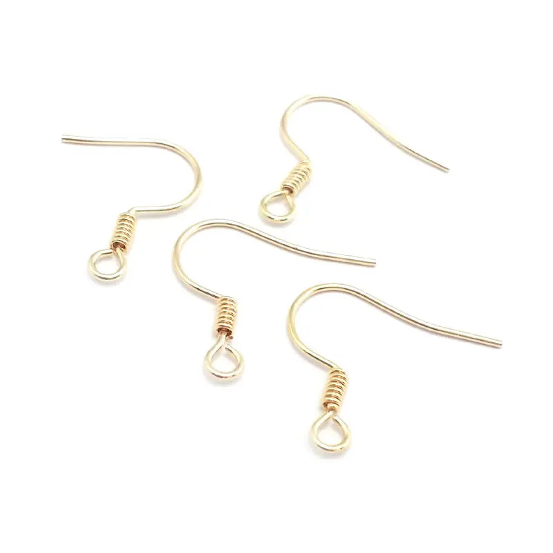 Crochets de boucles d'oreilles en laiton imitation rhodium couleur or 18 carats pour femmes, accessoires de bijoux à faire soi-même, vente en gros