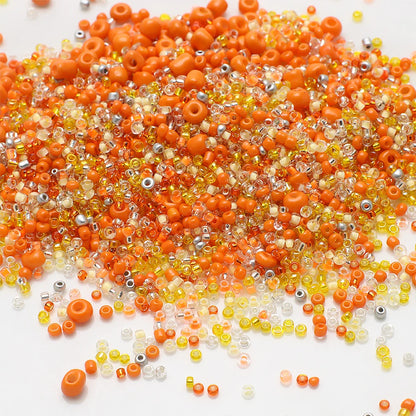 18g Mix Size 1.5-4mm Crystal Seed Beads Round Solid Colors Loose Spacer Glass Beads for Fashion DIY Handmade Bracelet Jewelry