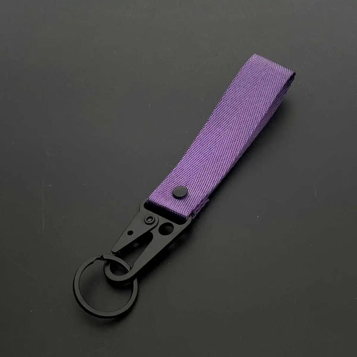 Custom Logo Ribbon Keychain Men Women Motorcycle Car Keychain Ring Pendant Personalize Outdoor Eagle Beak Webbing Nylon Keyring