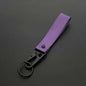 Custom Logo Ribbon Keychain Men Women Motorcycle Car Keychain Ring Pendant Personalize Outdoor Eagle Beak Webbing Nylon Keyring
