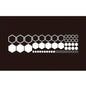 52pcs Honeycomb Auto Vinyl Decals Large and Small Combination Hexagonal Stickers DIY Car Body Cool Styling Open Style Decoration