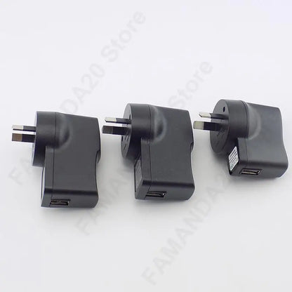 US EU UK AU plug AC to USB Port DC Power Supply 5V 1A 2A 3A Adapter Charger Charging For LED Strip Lights