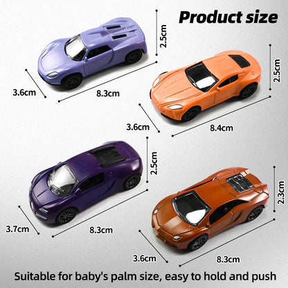 Magic Mini Water & Temp Color Change Alloy Car 1:64, Pull Back Racing Model with Durable Crash-Proof Slide for Boys Kids Gifts