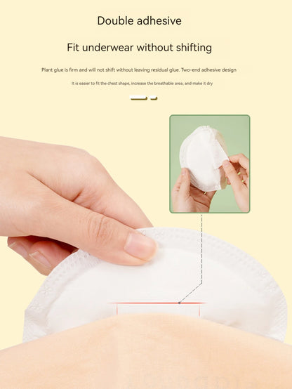 100PCS Breastfeeding Disposable Breast Nursing Pads Breathable Slim Super Absorbency Cotton Breast Pad Nurs