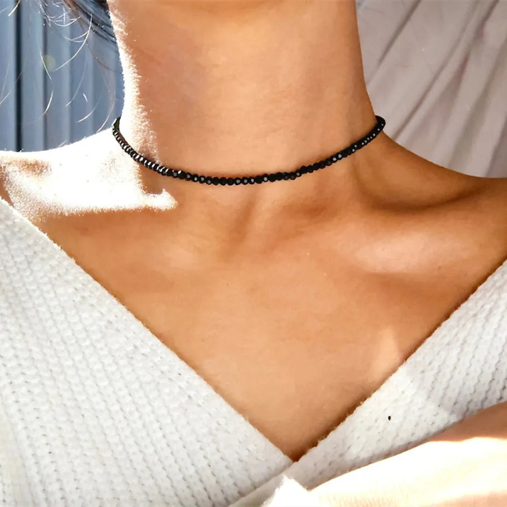 Summer Fashion Multilayer Handmade Mixed Chain For Woman Bohemian Necklaces Water Droplet Crystal Pendant Jewelry Gift 2023 New