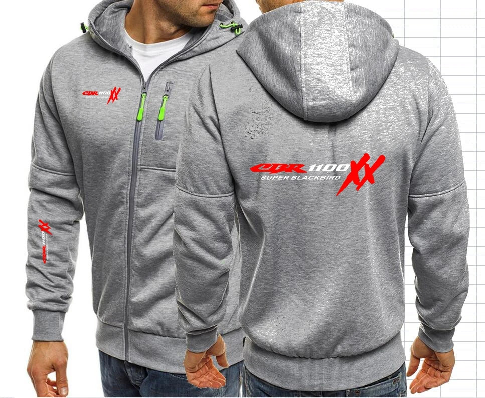 Sweat à capuche zippé pour moto CBR 1100 SUPER BLACKBIRD XX, Honda CBR 1100XX F1, sweat à capuche zippé pour fille
