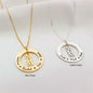 Custom Family Names Necklace Stainless Steel Personalized Name Pendant Tree Of Life 1-5 Names Birthstone For Women Birthday Gift