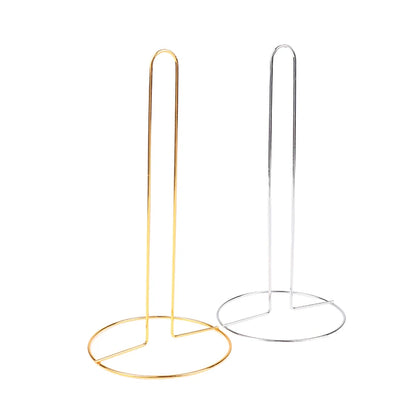 1PC Iron Kitchen Roll Paper Towel Holder Bathroom Paper Towel Holder Dining Table Vertical Napkin Holder Kitchen Storage Rack