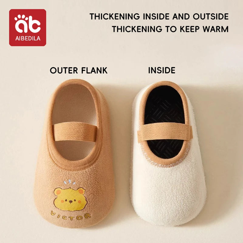 Baby Floor Socks Spring Autumn Infant Toddler Socks keep warm Soft-soled Shoes Early Education Socks Indoor shoes sock